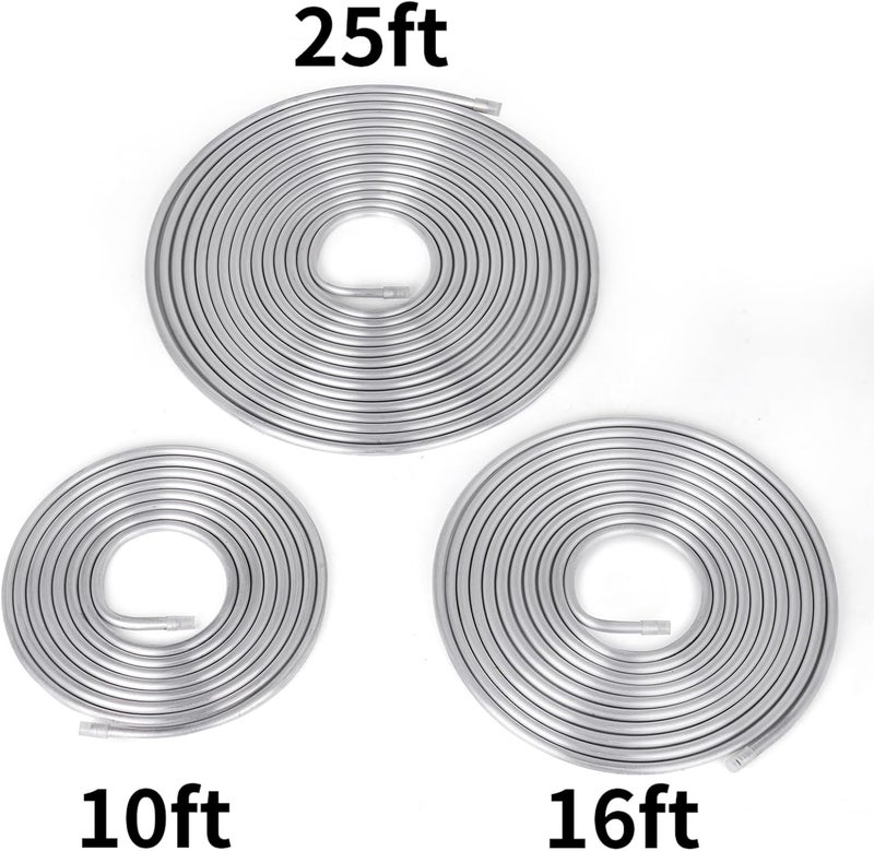 CNRAQR 1/4" OD Aluminum Hard Fuel Line 25 Feet Hardline Tube Thickness is 0.039" - Image 4